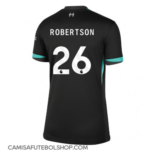 Camisa de time de futebol Liverpool Andrew Robertson #26 Replicas 2º Equipamento Feminina 2024-25 Manga Curta